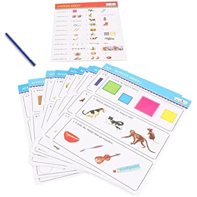 BRAIN BOOSTERS WIPE CLEAN CARD GAME - 3 YRS AND ABOVE