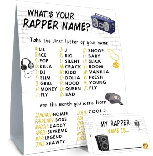 Notorious One - 1 double-sided printed sign and 30 stickers Birthday