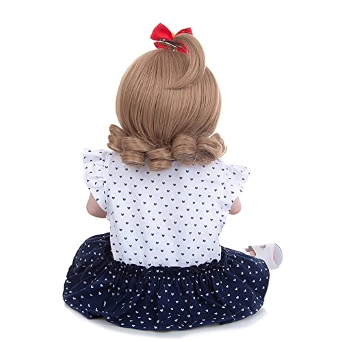 Reborn Baby Doll - 19 Inch Vinyl Yellow Dress Ages 3+