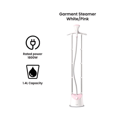 Easy Touch Upright Garment Steamer - 1800W 1.4L 2 Steam Settings