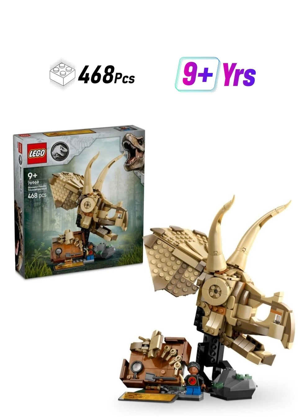 Jurassic World Triceratops Skull (76969)