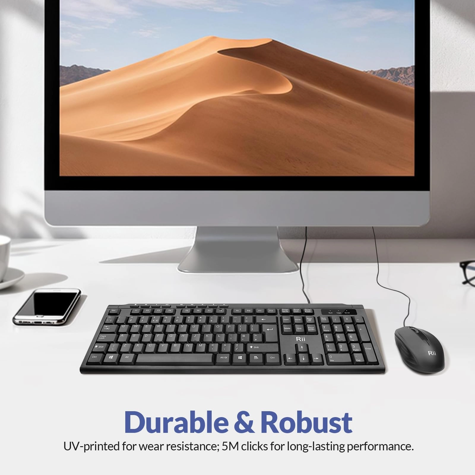 Keyboard and Mouse Set - QWERTY Wired