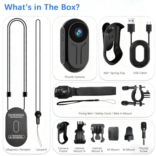 Mini Thumb Sports Action Camera - 1080p