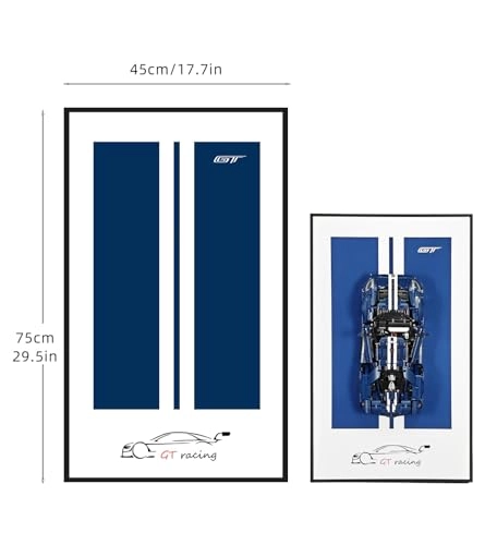 Display Wallboard for LEGO Technic Ford GT 2022 42154 - 75X45cm