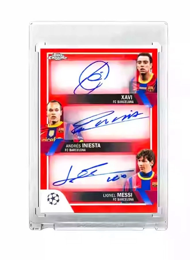 Topps Messi Xavi Iniesta