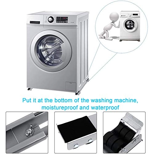 Telescopic Washing Machine Refrigerator Stand - 45-70cm adjustable 24 wheels