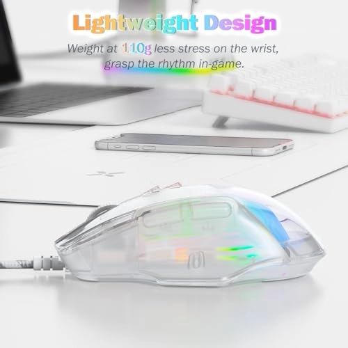 Crystal Shell Gaming Mouse - USB