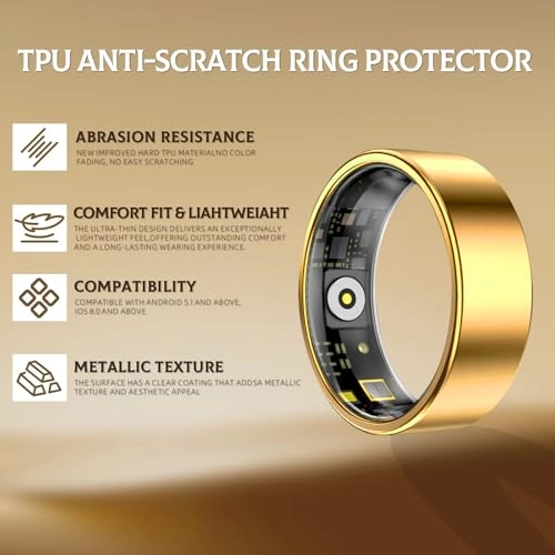 Smart Ring - Health Fitness Tracker 7-Day Battery