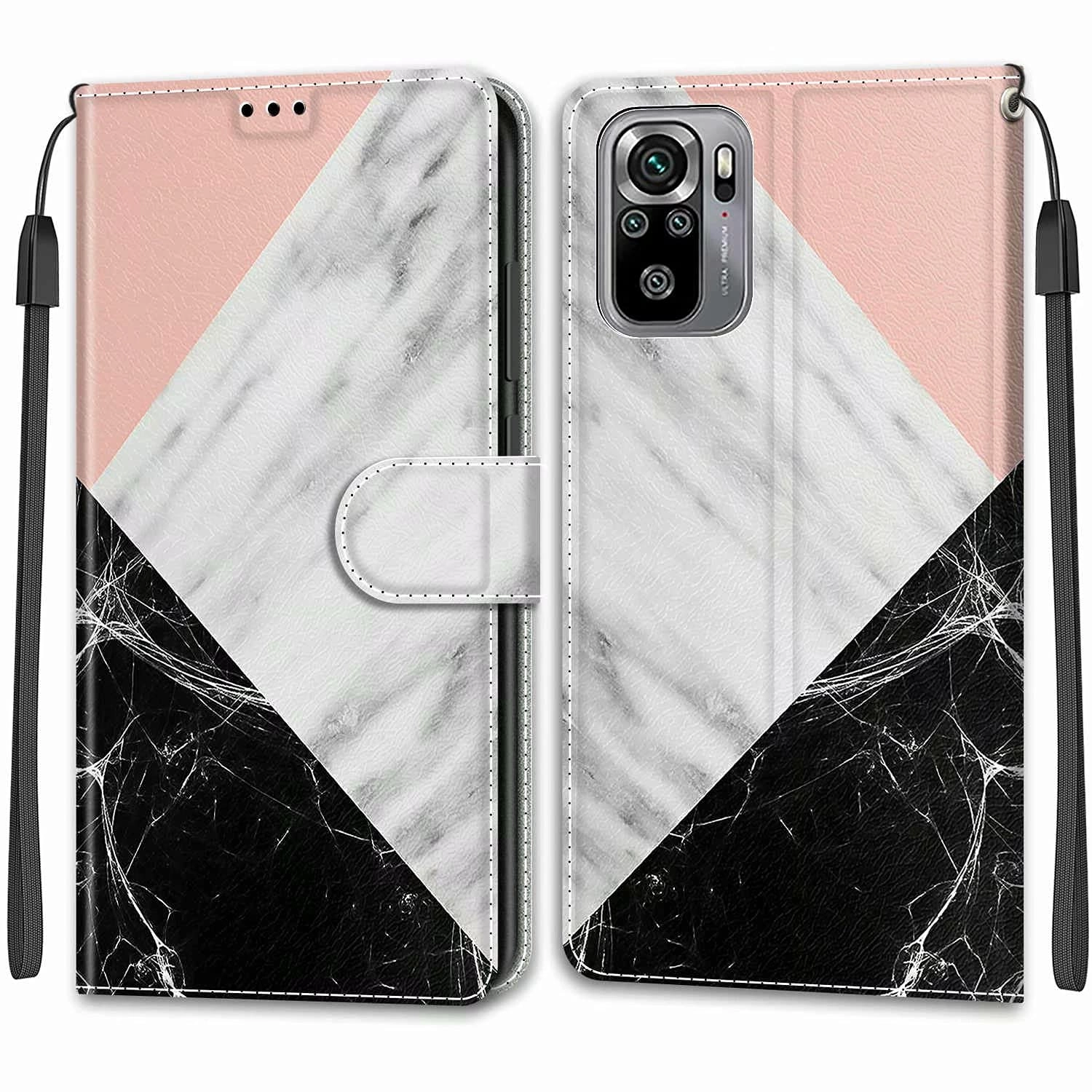 Nadoli Wallet Case Faux Leather Folio for Xiaomi Redmi Note 10 4G