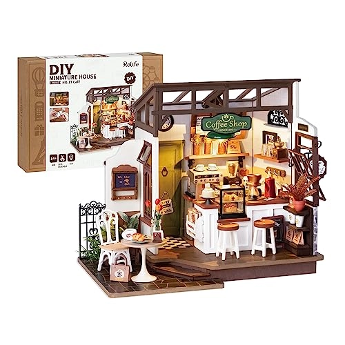 DIY Miniature Dollhouse Kit - Simon's Time Cafe