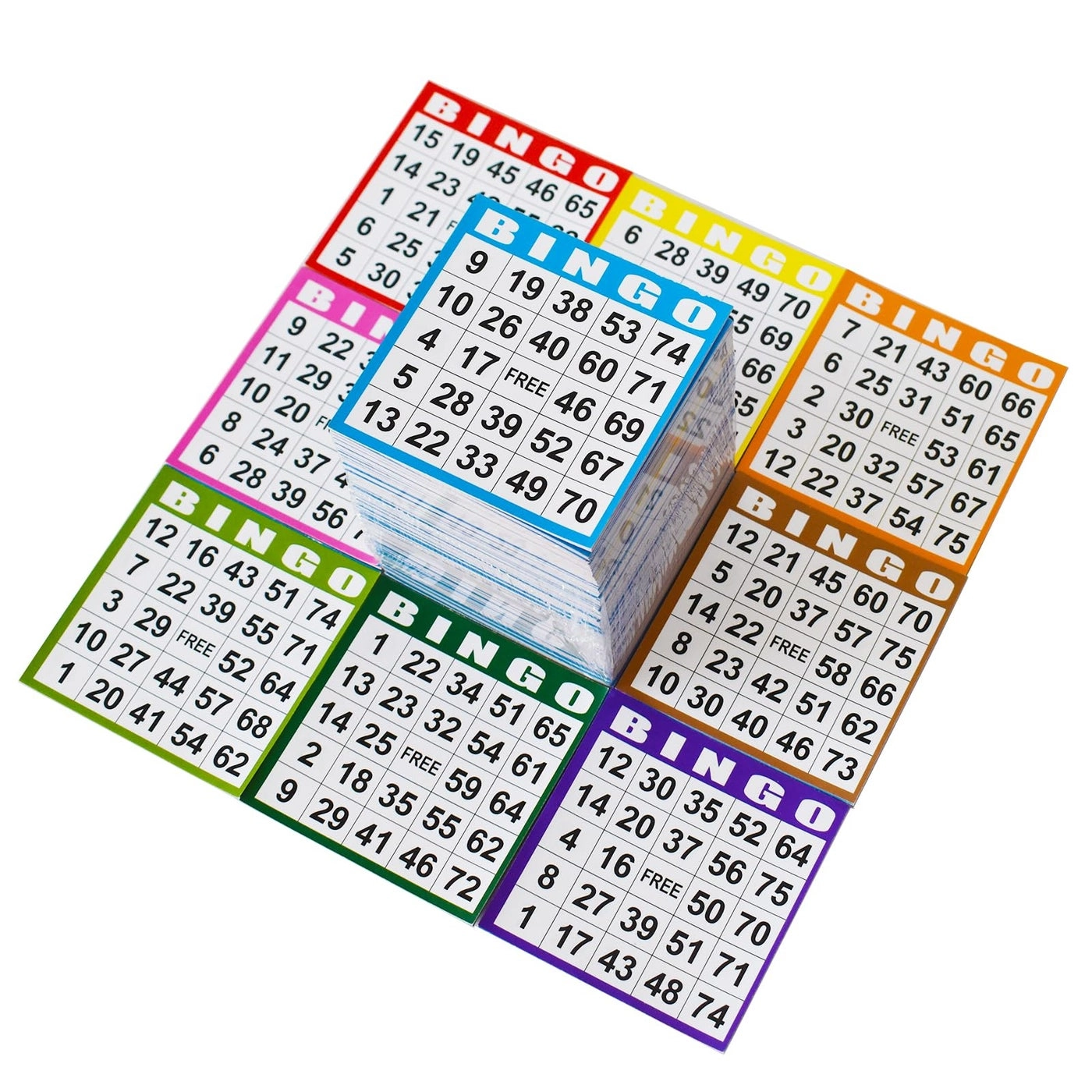 Bingo Paper Game Cards - 1000 all ages