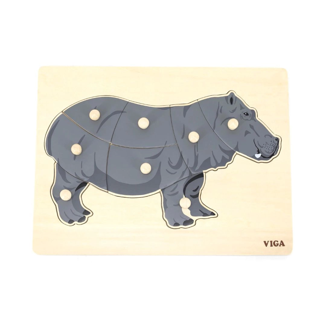 Shape Block Puzzle - Hippo - 3 +
