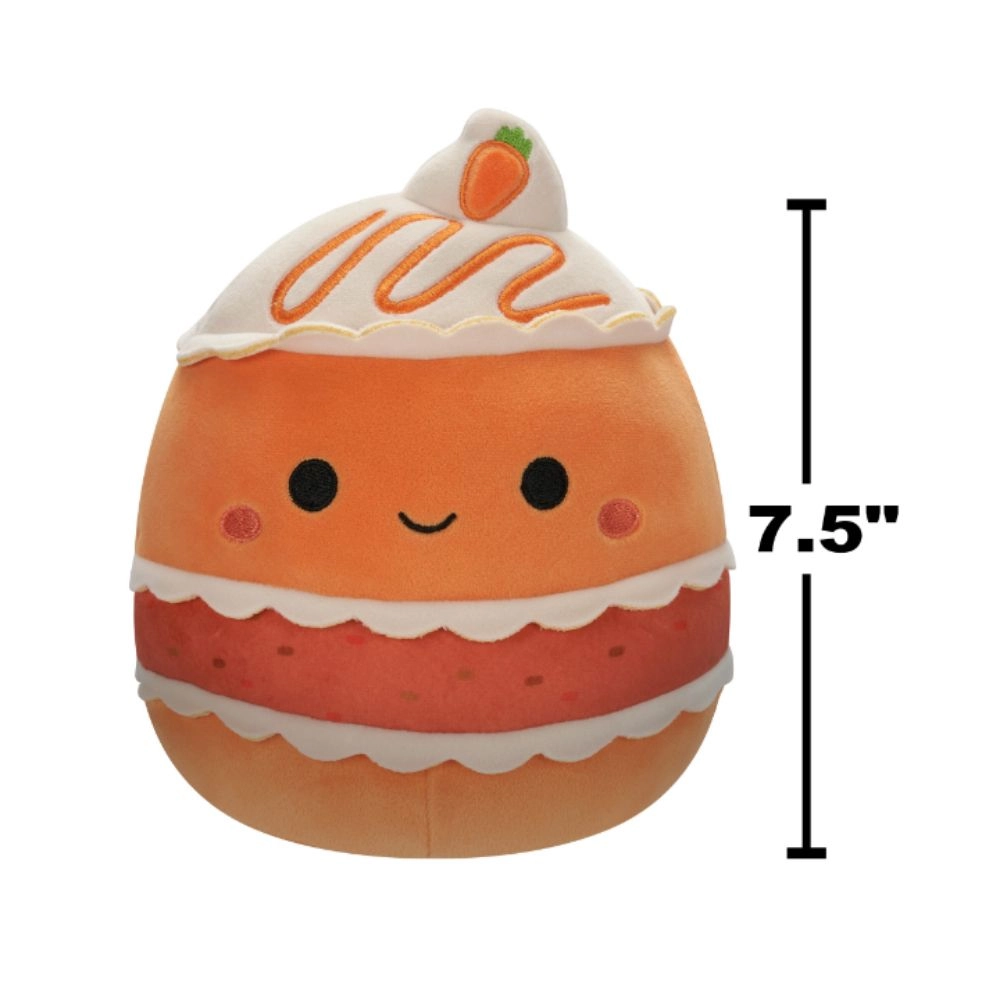 Scooter the Carrot Cake - 7.5 Inch Orange Plush