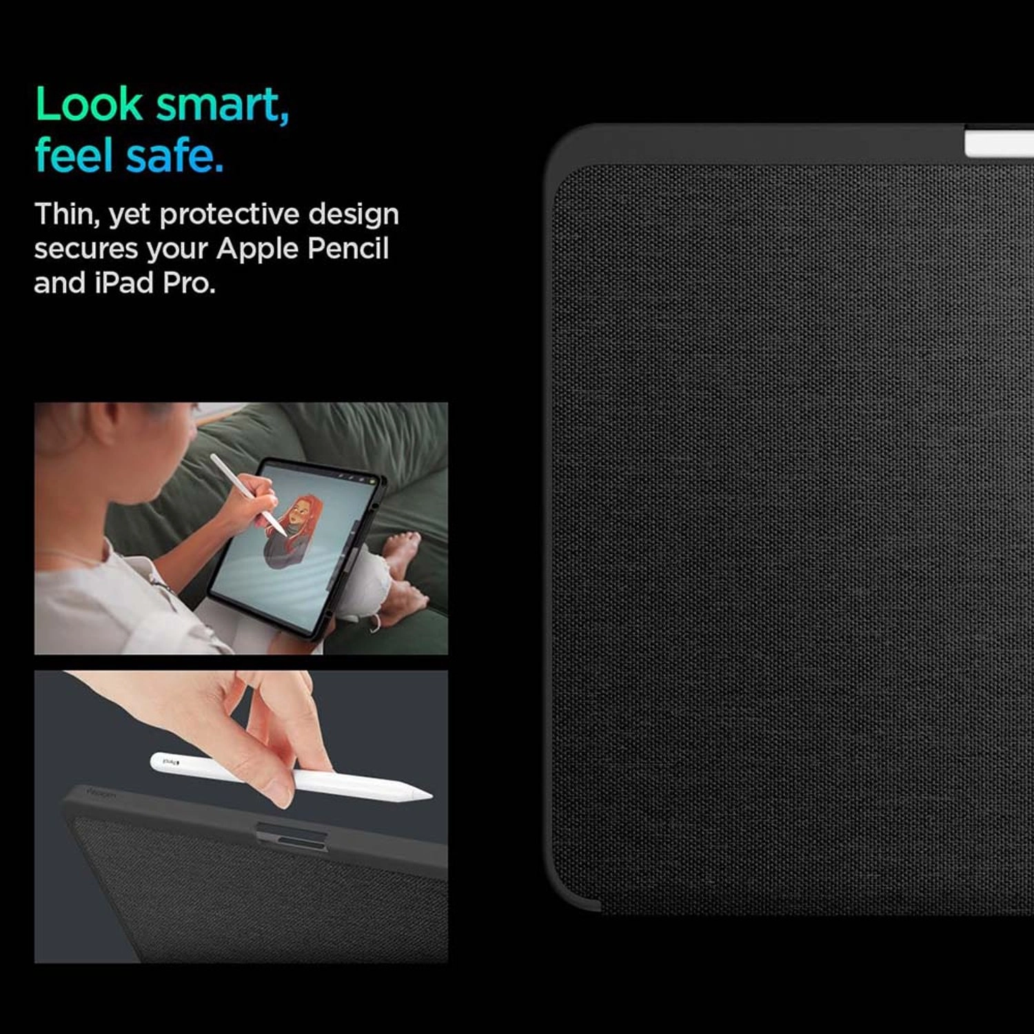 Folio Case with Pencil Holder for iPad Pro 13-inch