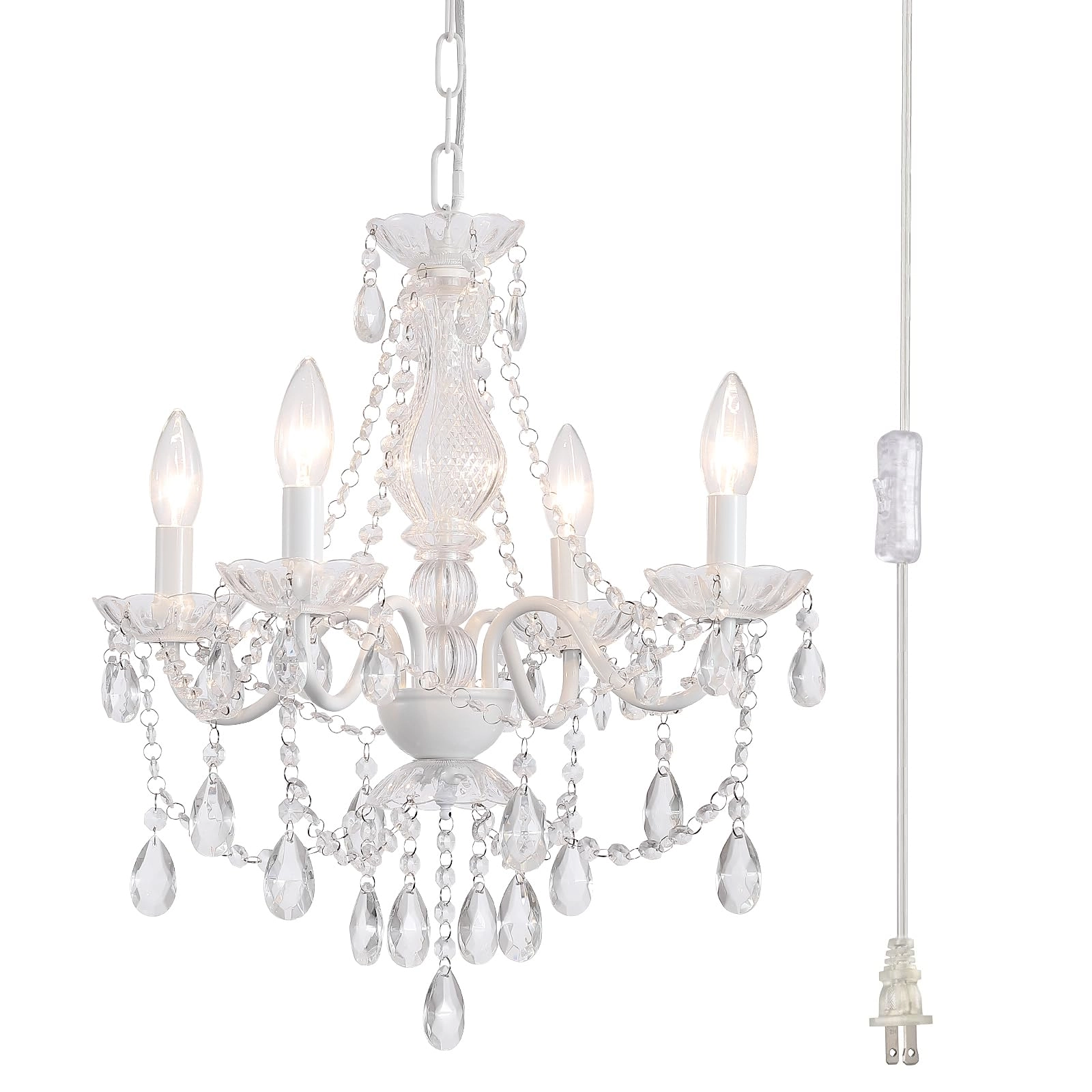 Crystal Pink Chandelier
