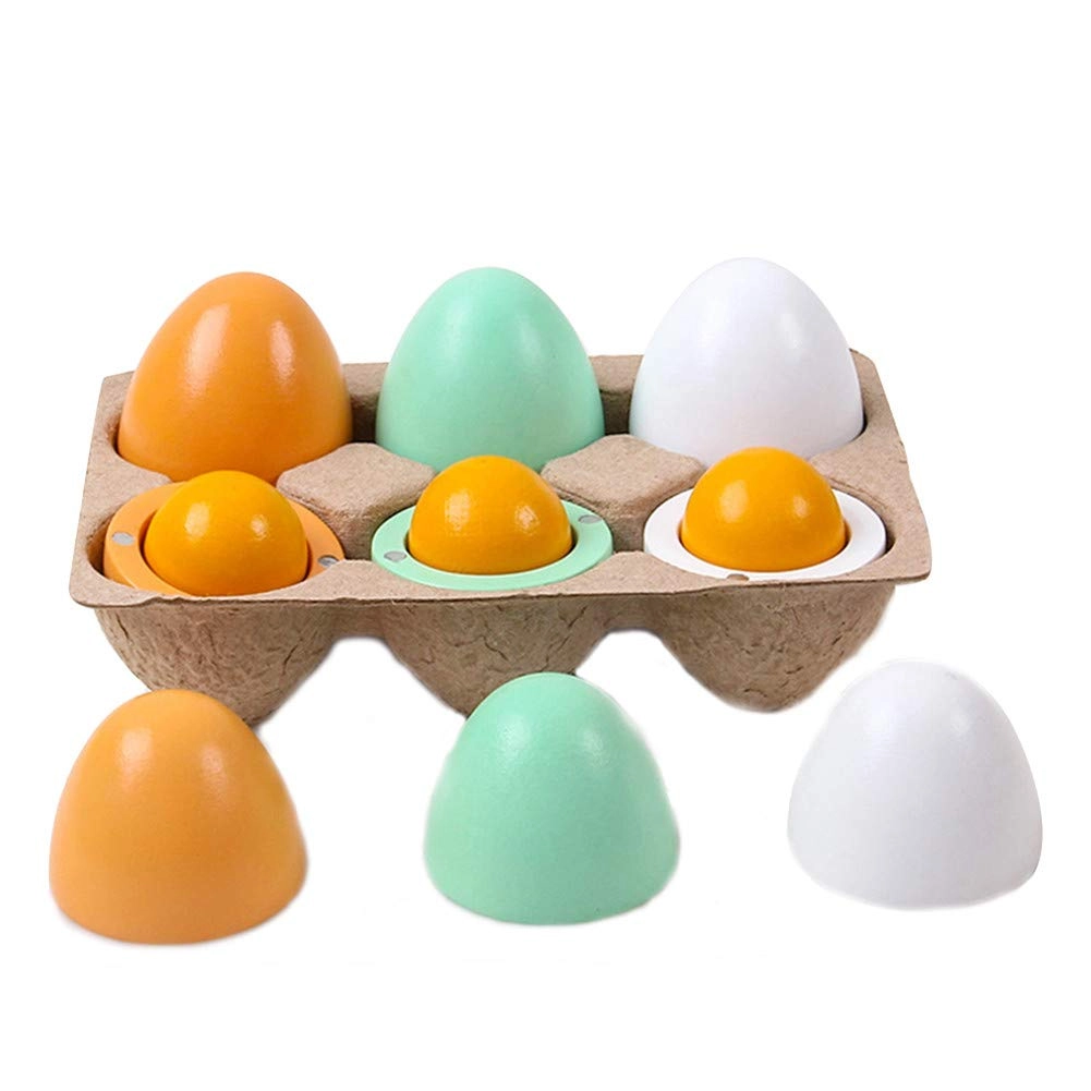 SXPC wooden simulation eggs - 3+ 6 pieces