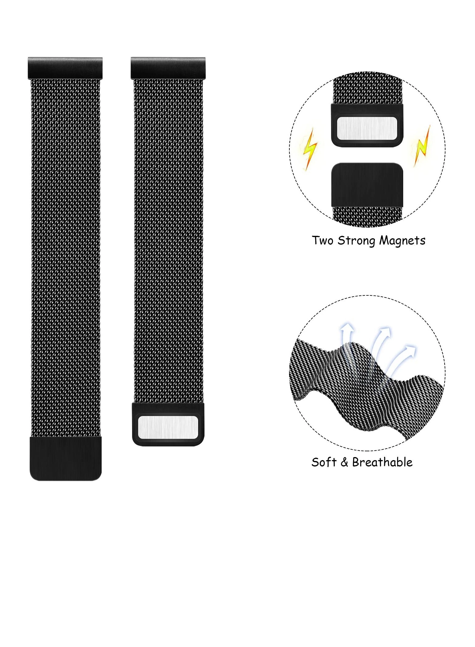 Stainless Steel Mesh 20mm Watch Band for Samsung Galaxy Watch 4 / Galaxy Watch 4 Classic (40mm/44mm/42mm/46mm)