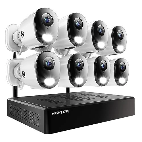 10 Channel Bluetooth Home Security Camera System - (8) 2K