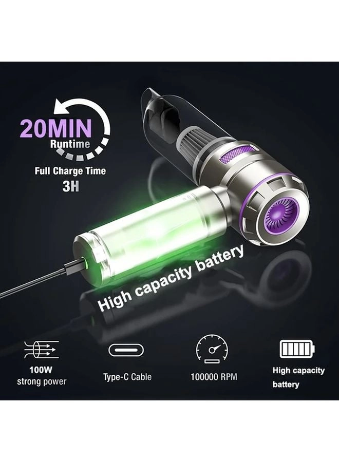 4-in-1 Wireless Handheld Vacuum Cleaner - 2000mAh