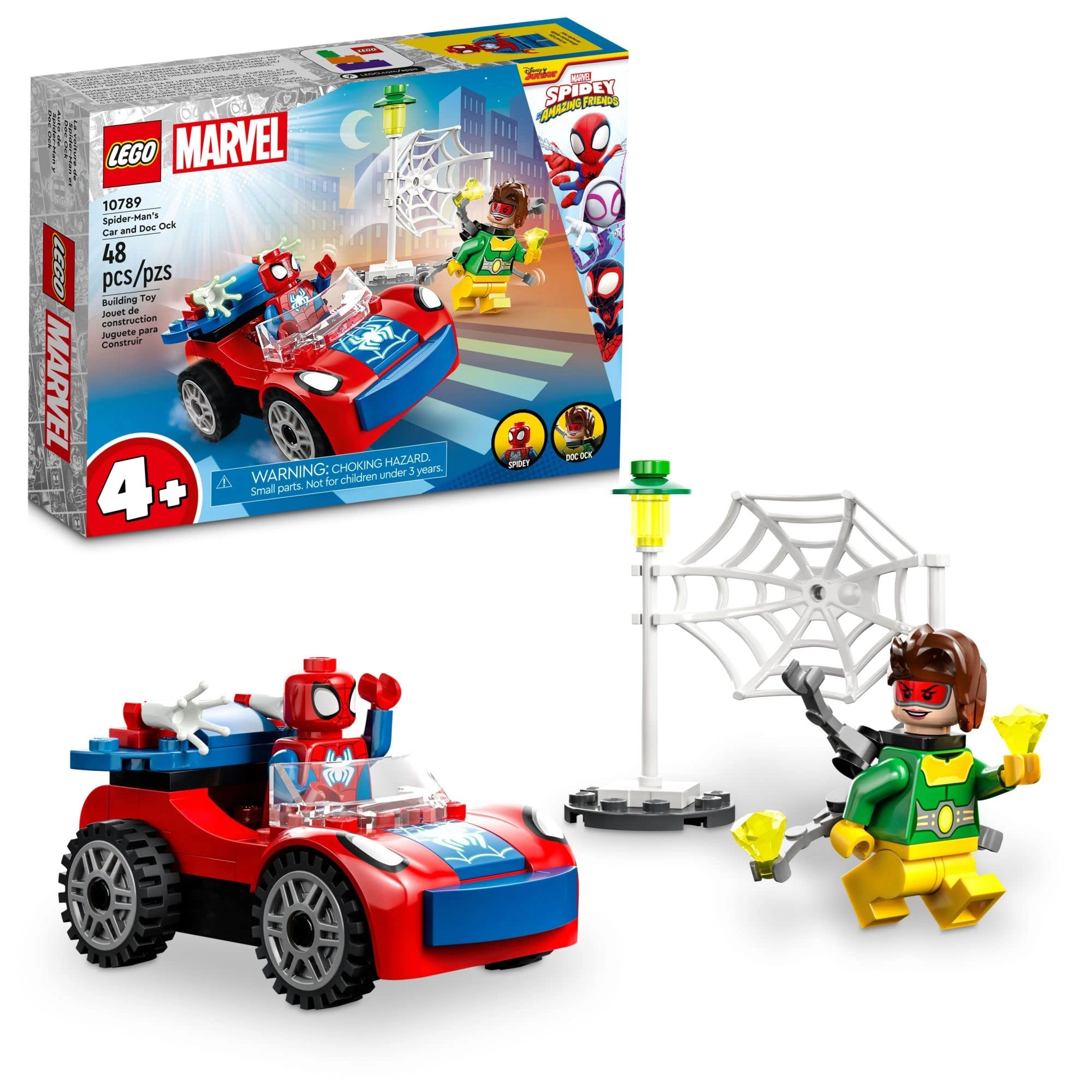 Marvel Spider-Man's Car and Doc Ock Set - Glow in the Dark 4+ Years