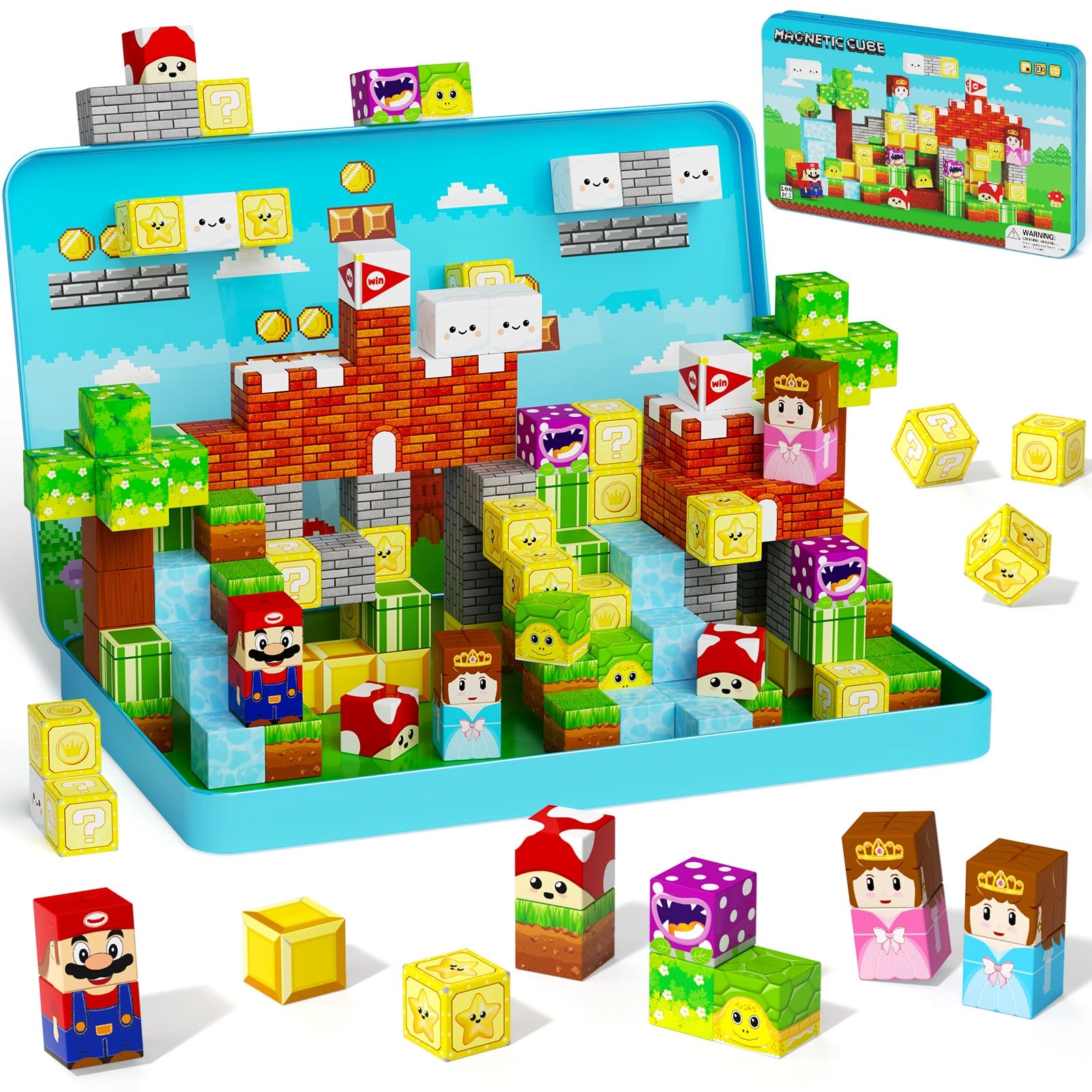 STEM MATCH Magnetic Building Blocks - 100pcs