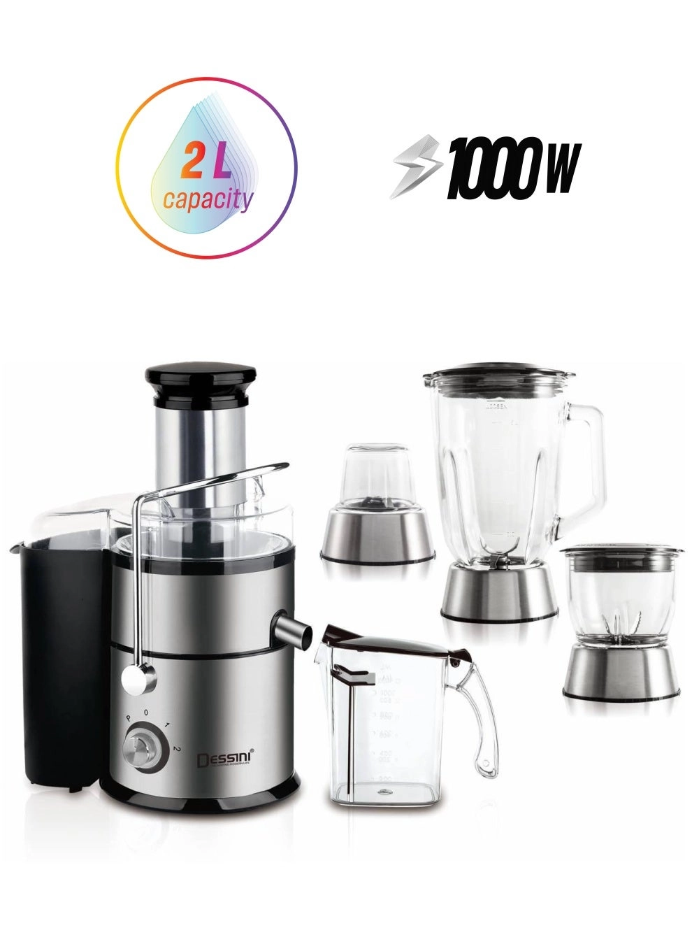 DESSINI 4in1juicer&blender222 - 1000W 2L