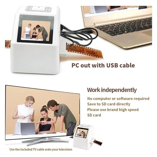 Film Scanner - 32G SD Card Storage 2.36" LCD Screen