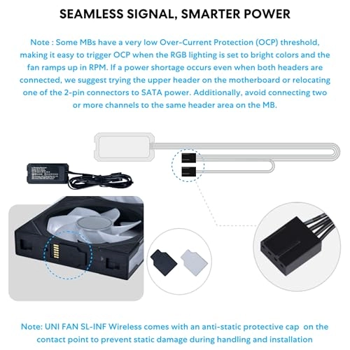 UNI FAN SL-INF WIRELESS 120 - Single 120×122.1x25mm