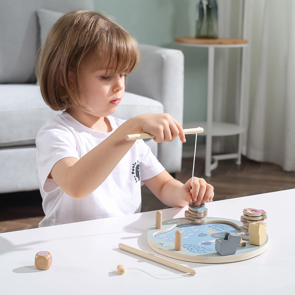 Magnetic Pond Fishing Game - 12 fish 2 fishing rods