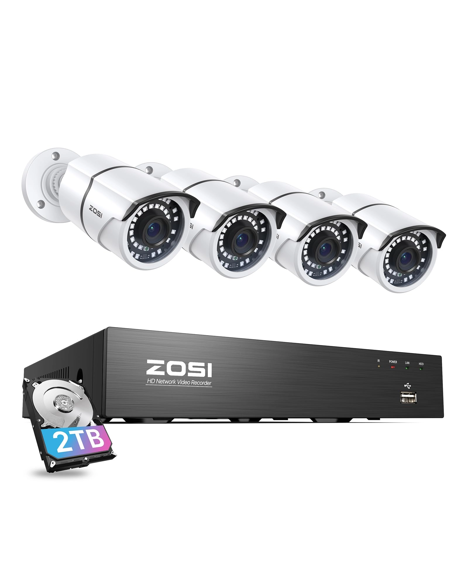 PoE Security Camera System - 8 channels