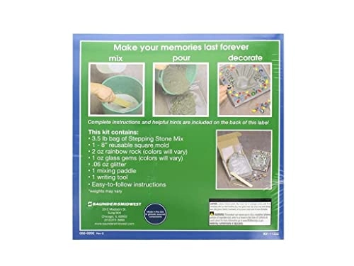StoneCraft 90111232 - 8 Inch Mosaic Stepping Stone Kit