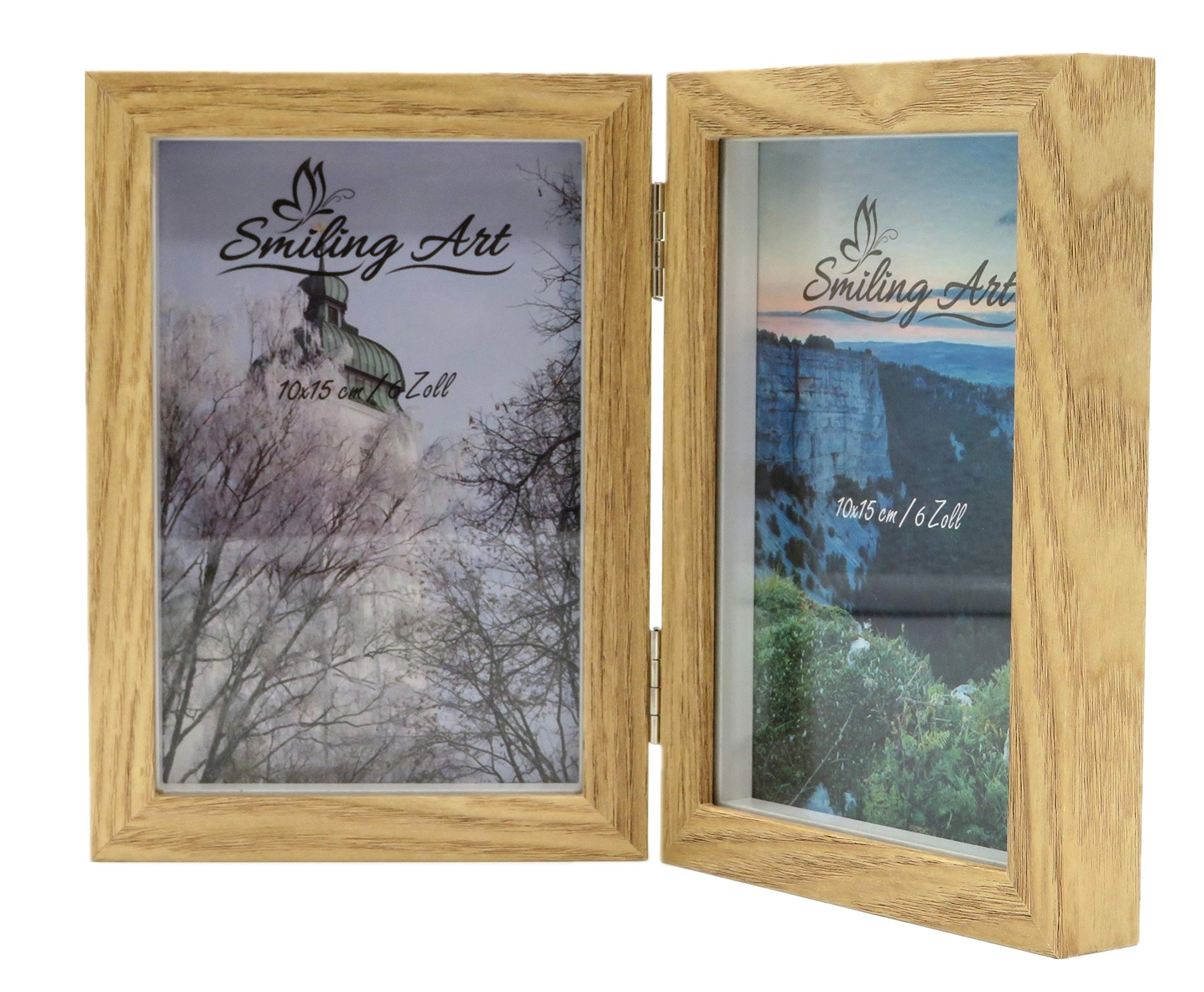 smiling art Double Photo Frame - 10x15 cm 2
