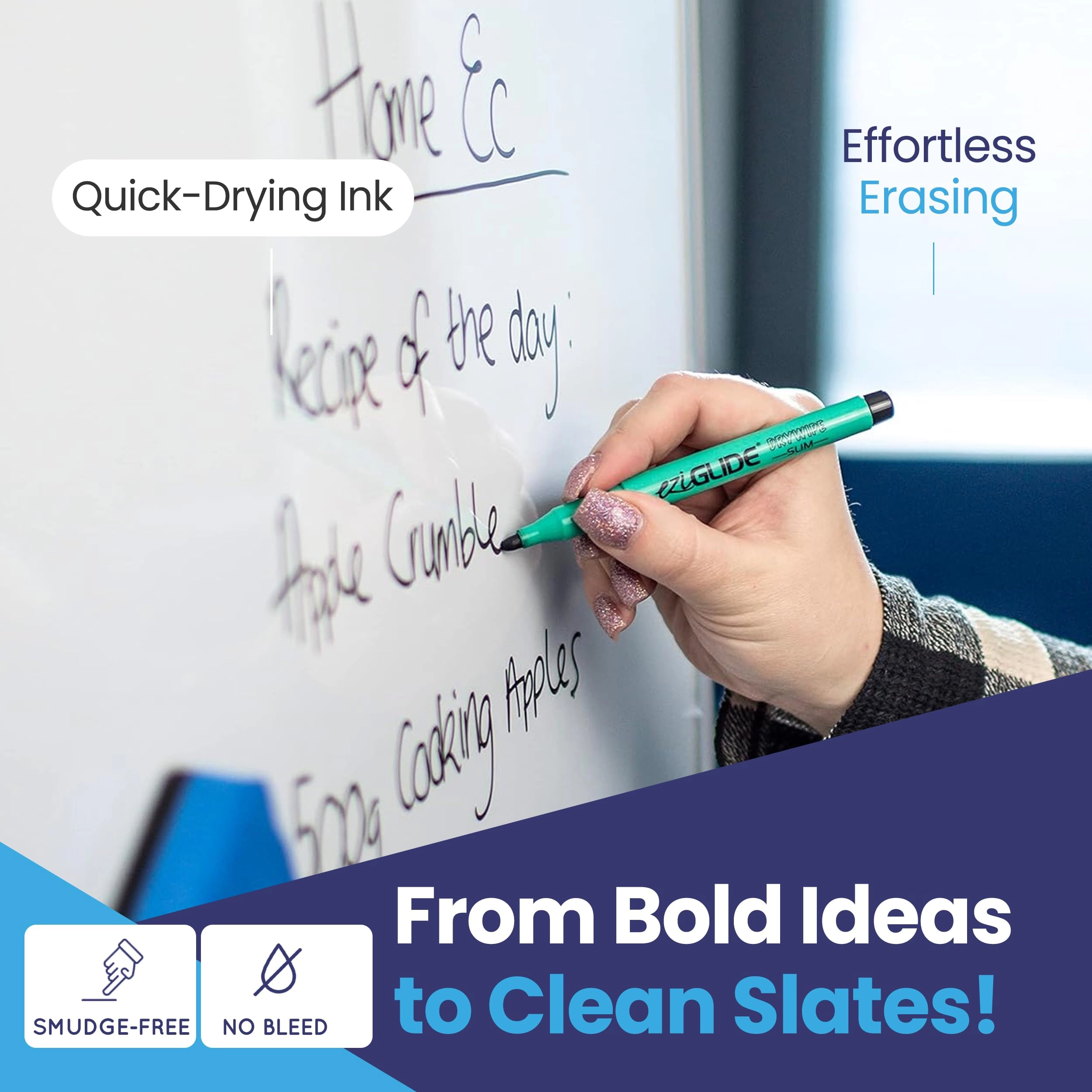 Whiteboard Marker - Black Bullet Tip