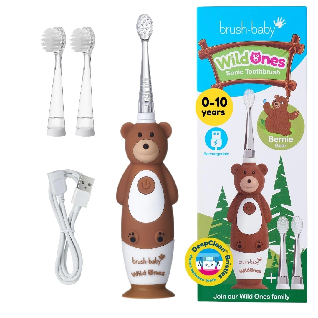 Brushbaby Ltd WildOnes - Electric Rechargeable Bear Toothbrush
