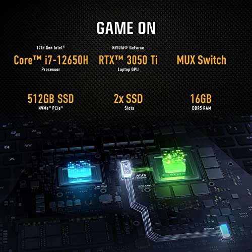 TUF Dash F15 - 15.6'' 512GB 16GB 512GB i7-12650H