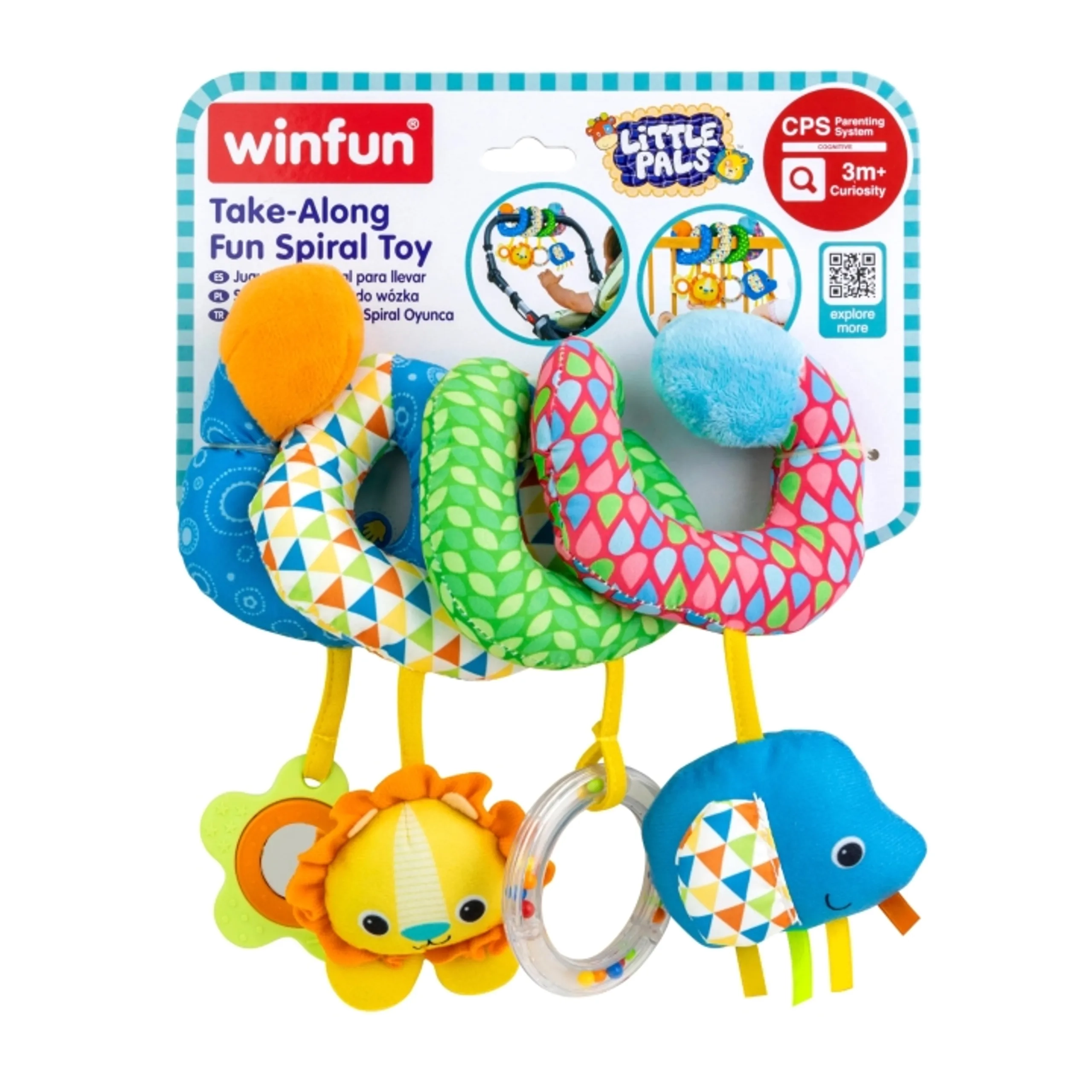 Take-Along Fun Spiral Crib & Stroller Toy - 3 months