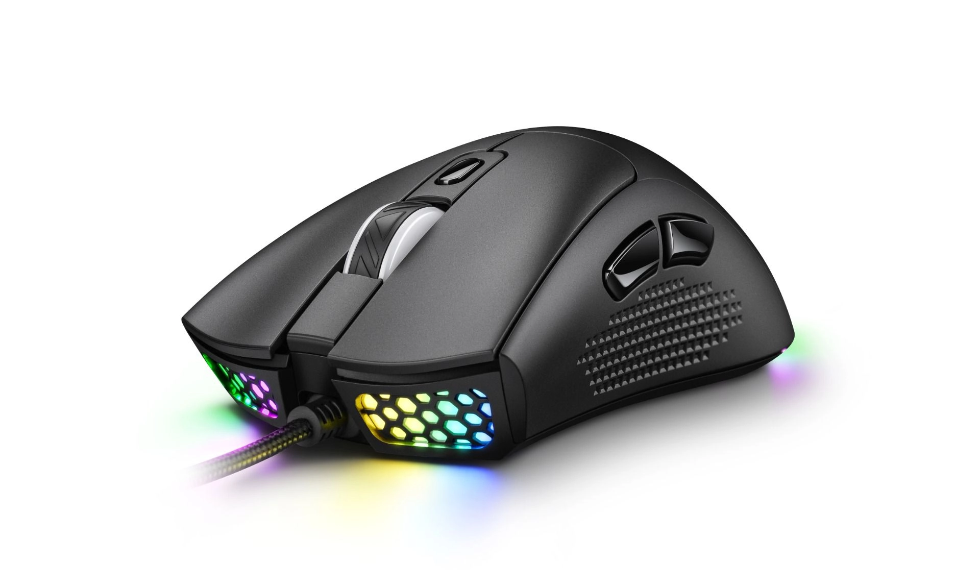 Keyboard - 68 Keys + Mouse - 65g 12800 DPI + Headset - 50mm + Mousepad - 360x260mm - PC