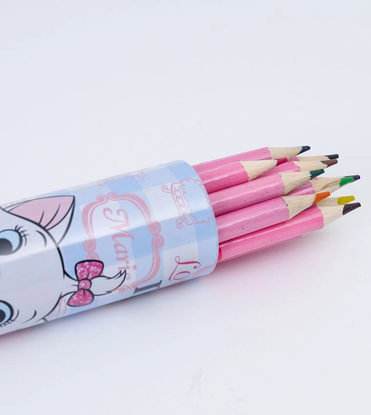 Marie Lovely Marrie Tin Tube Coloring Pencils - 12 pcs