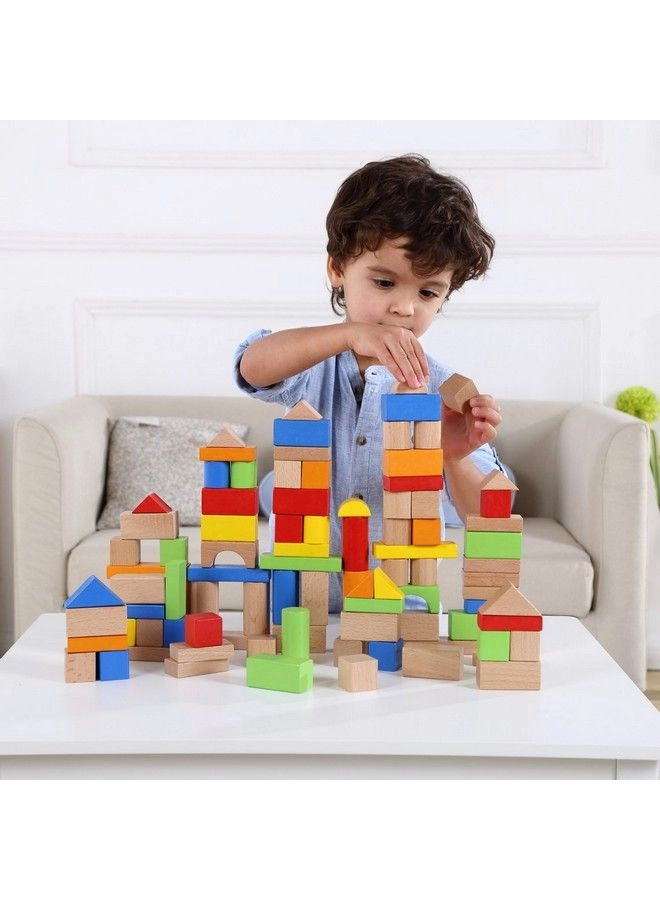 Wooden Blocks - 100 pcs
