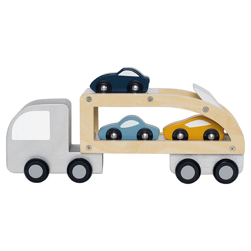 JaBaDaBaDo Trailer With Sports Cars - 1 x car with detachable trailer 3 x cars