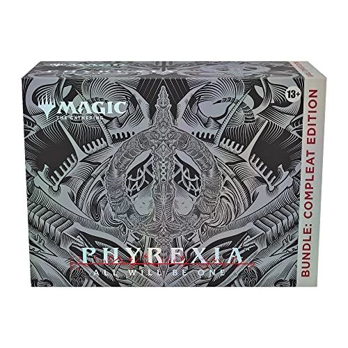 Compleat Edition booster - 12-card + Phyrexia: All Will Be One Set Booster - 12 + Phyrexian Arena - promo + Traditional Foil Land cards - 40 + Compleat Edition-exclusive foil card box