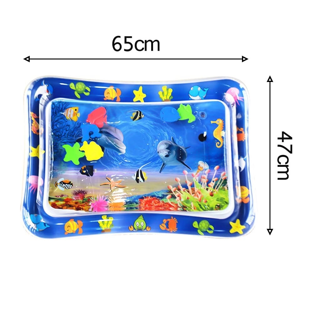 Tummy Time Inflatable Water Playmat - ocean-themed 0 month