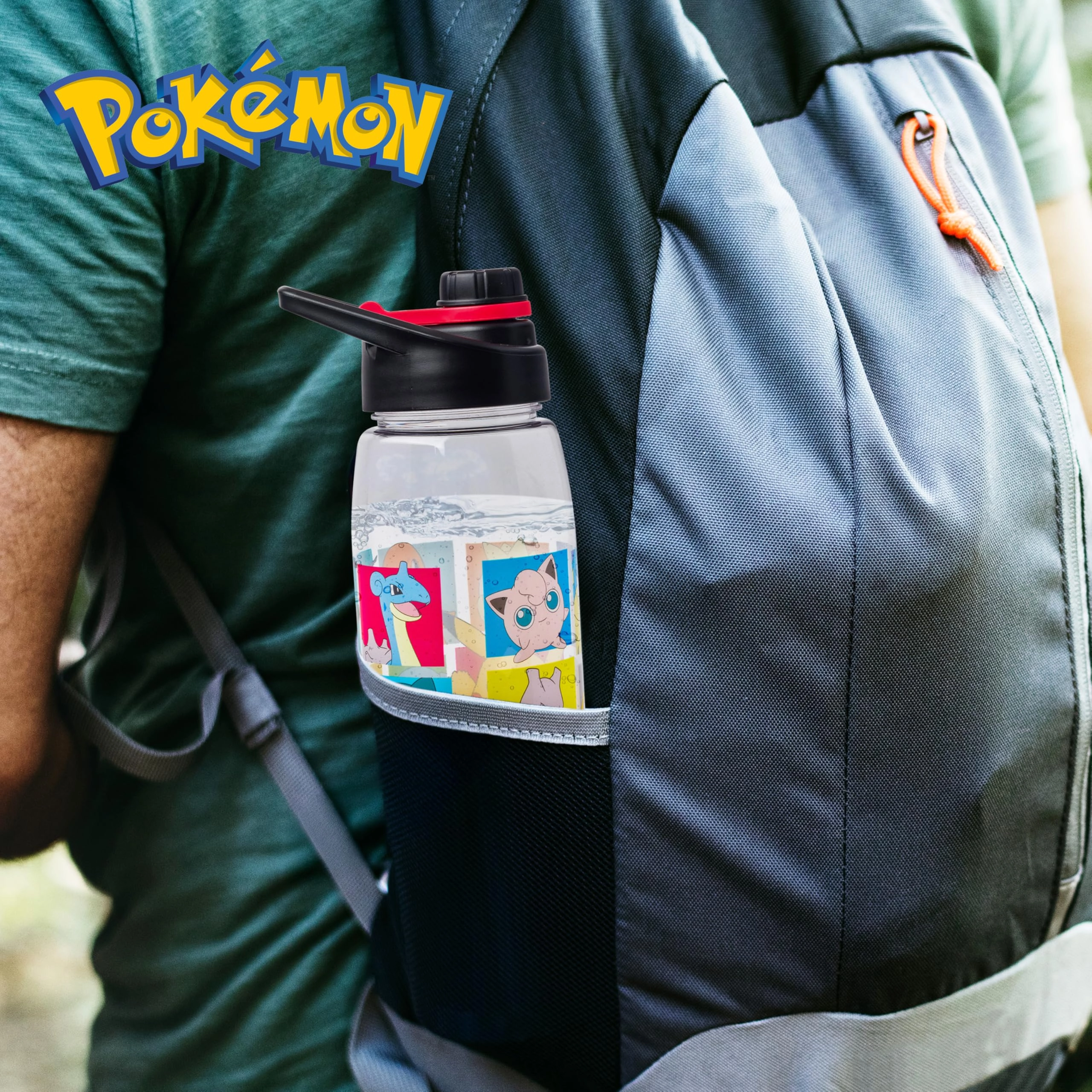 Pokemon Water Bottle - Screw-On Lid