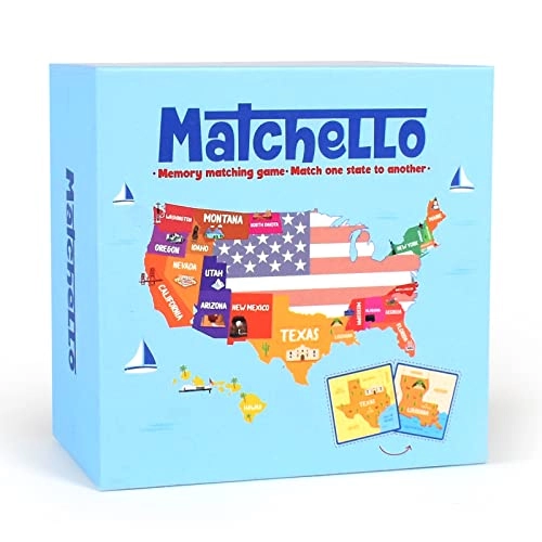 US States Matching Game - 7 and Up 50 pieces