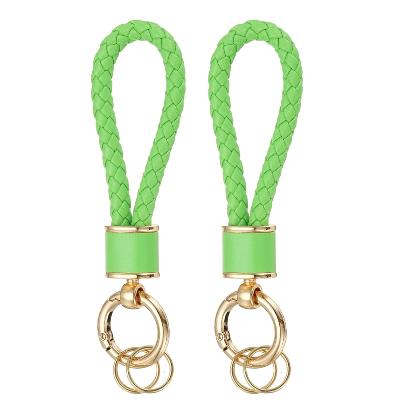 Braided Leather Keychain - Animal