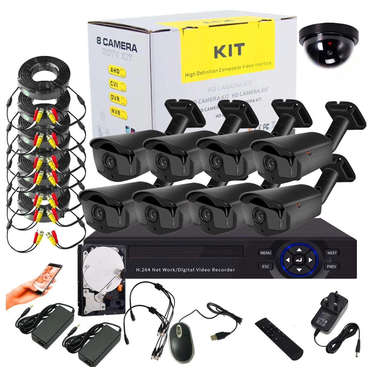 CCTV security Kit - 8 8Channel 1080P/2.0MP