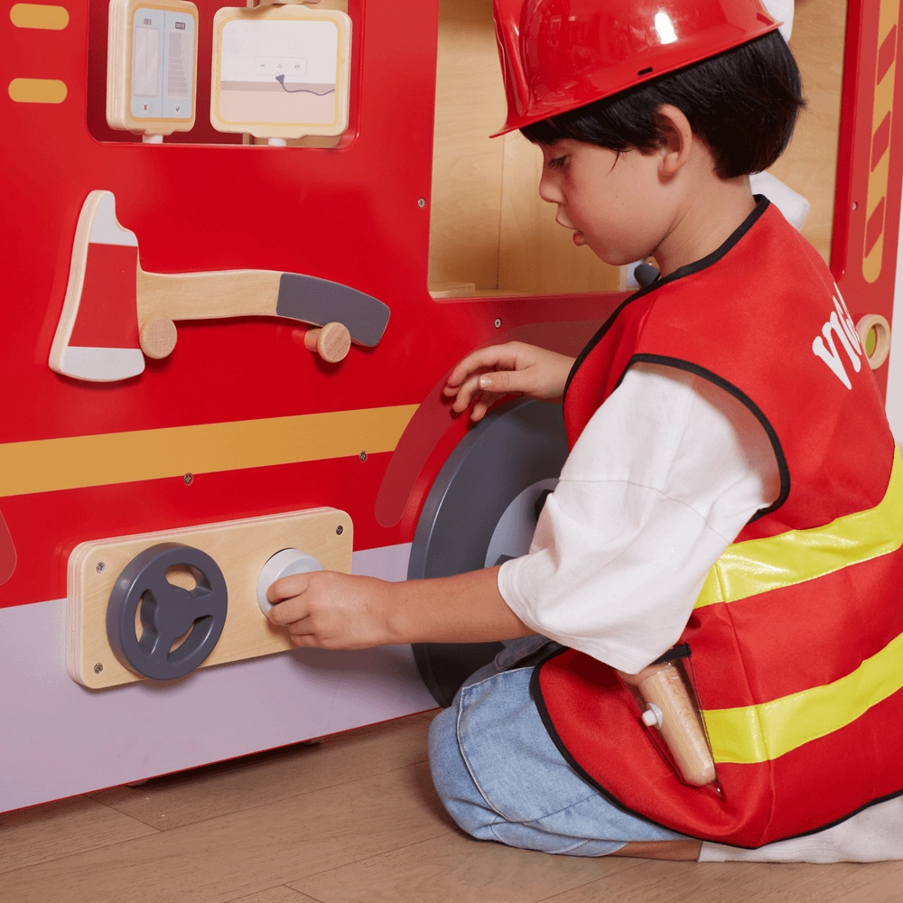 Super Fire Engine Wooden Pretend Toy Set (29464294-44712)
