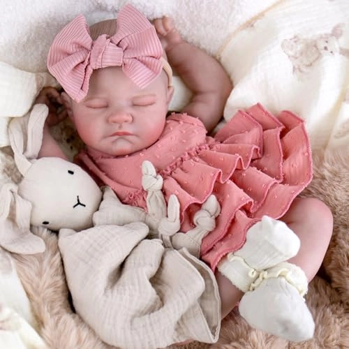 Reborn Baby Doll - 20-inch Vinyl Soft Cloth Body Girl Ages 3+