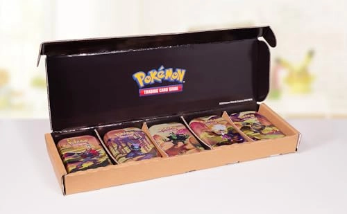 Scarlet & Violet—Shrouded Fable Mini Tin - 5 Mini Tins 2 Booster Packs Bundle