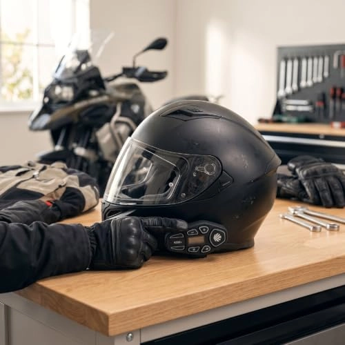Motorcycle Helmet Bluetooth Headset - Bluetooth 6.0 In Ear